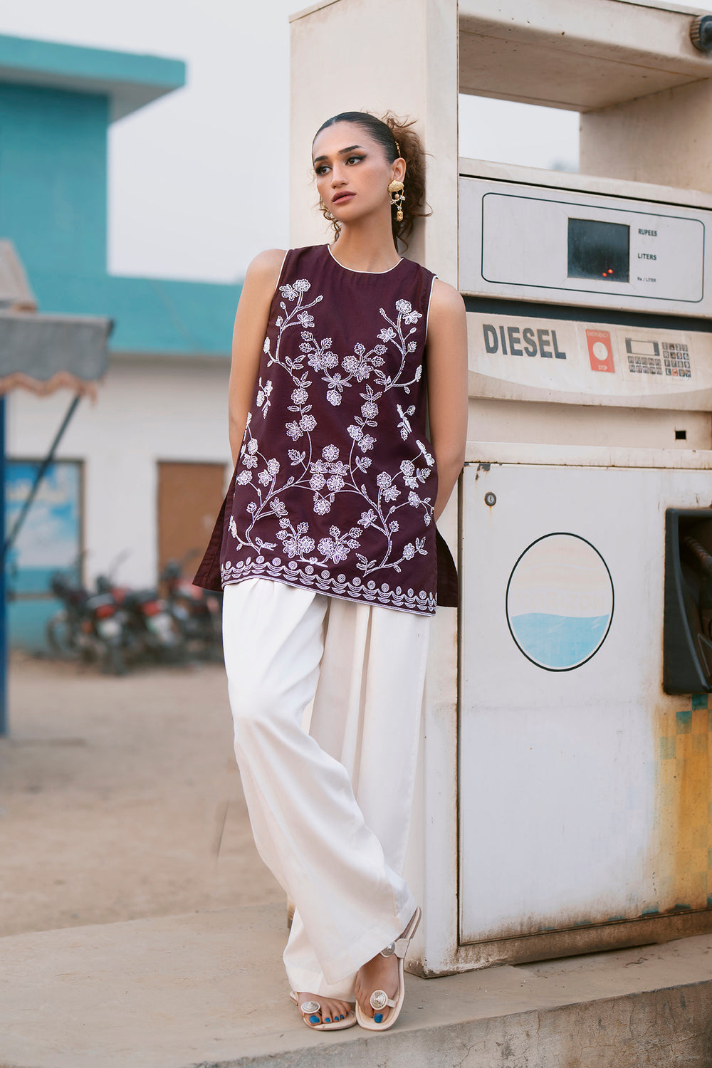 DARK BROWN | E0676/119/317 | Boho Look Book | Ethnc