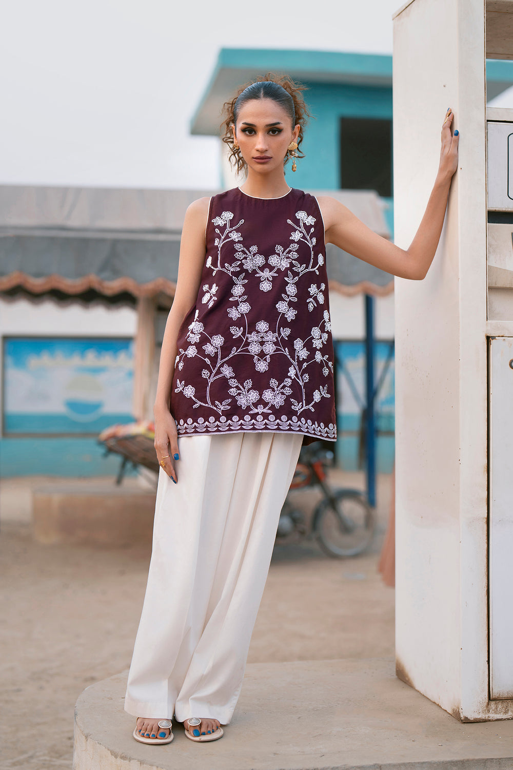 DARK BROWN | E0676/119/317 | Boho Look Book | Ethnc