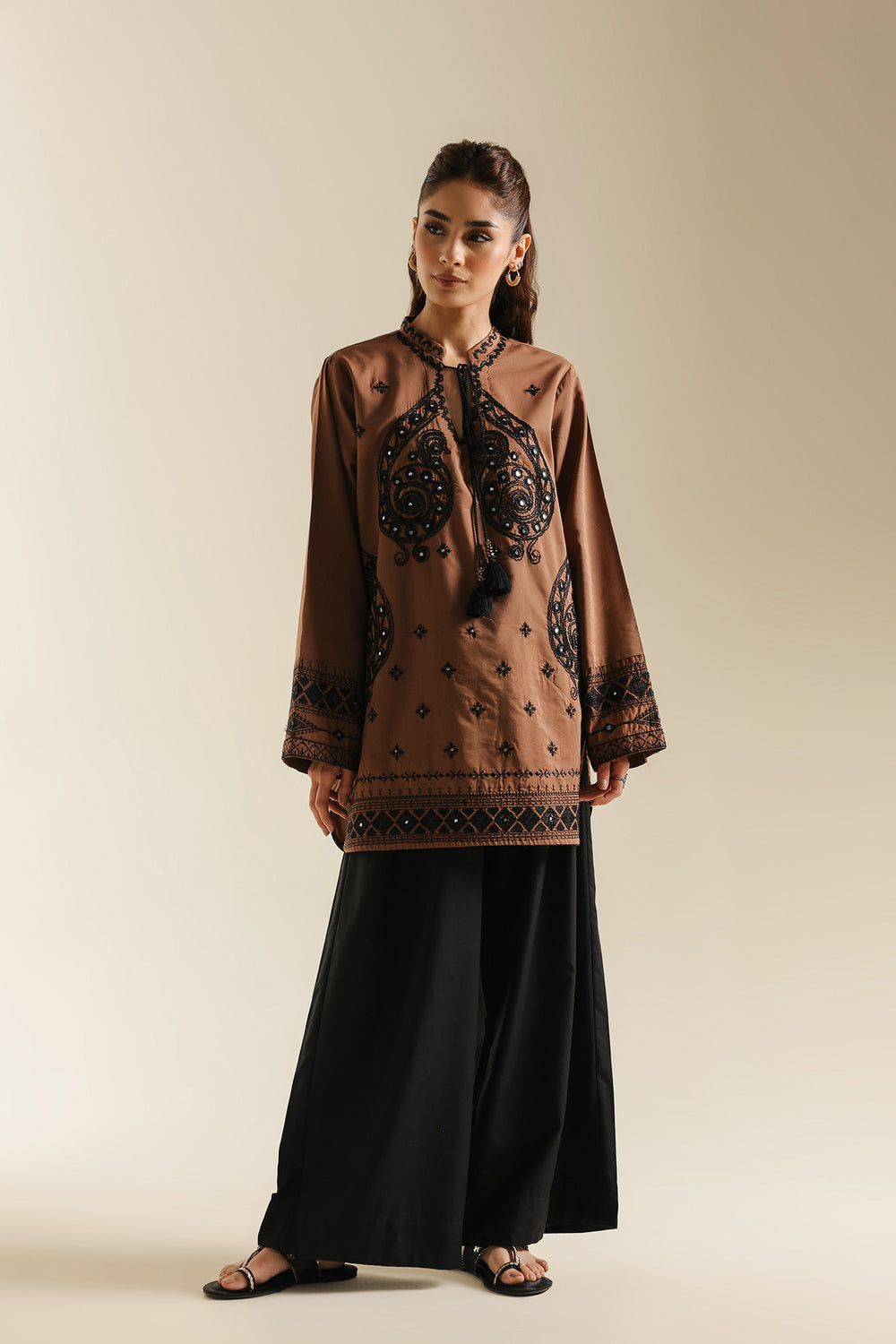 CHOCOLATE BROWN | E0701/119/804 | Boho Look Book | Ethnc