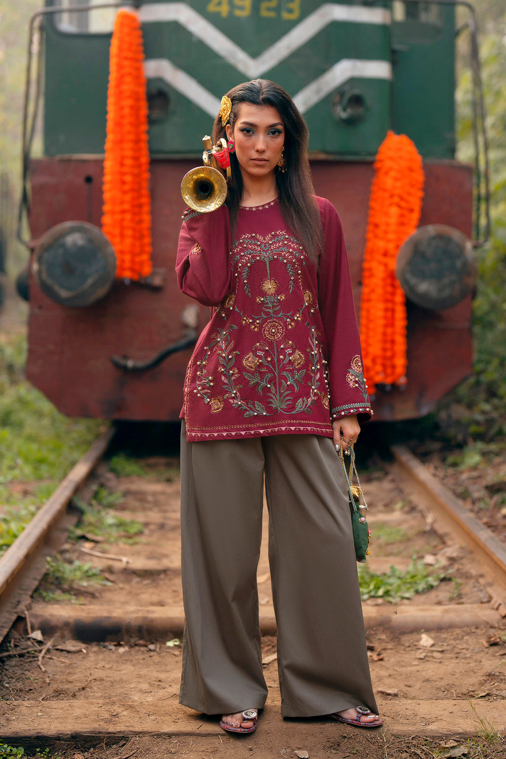 BRICK RED | E0756/119/305 | Boho Look Book | Ethnc