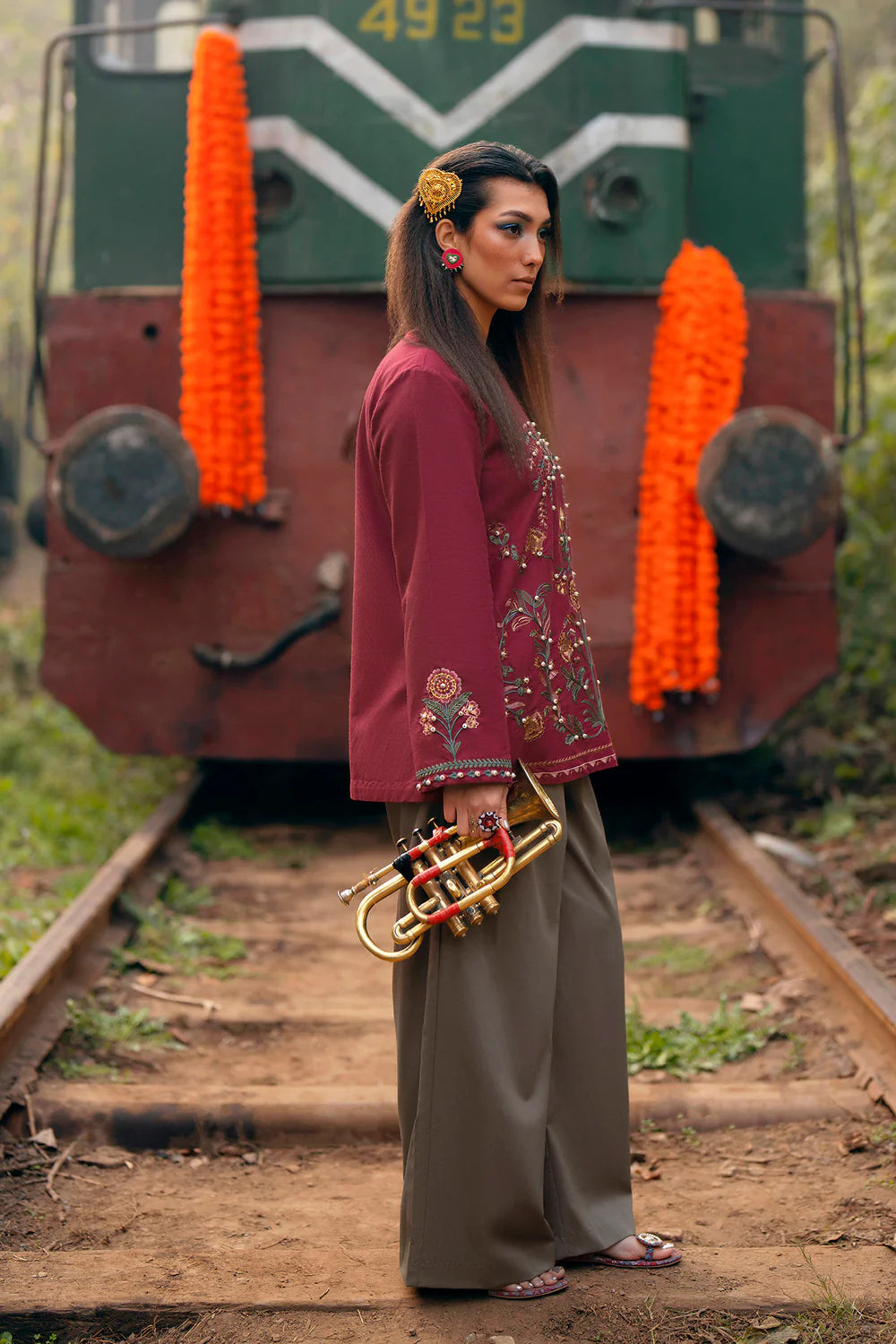 BRICK RED | E0756/119/305 | Boho Look Book | Ethnc