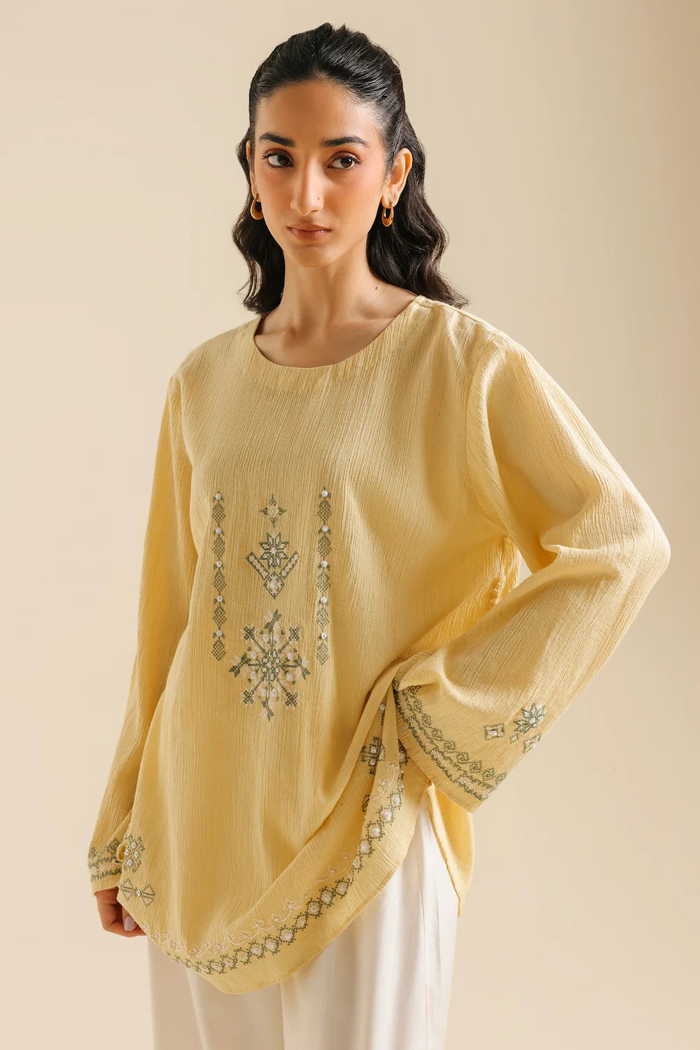 PALE YELLOW | E0773/119/115 | BOHO NEW LOOKBOOK | Ethnc