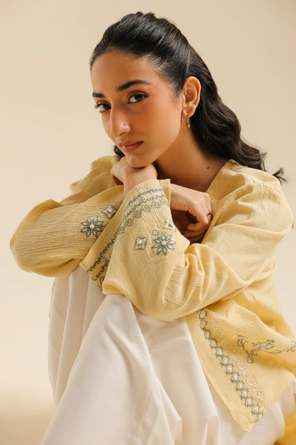 PALE YELLOW | E0773/119/115 | BOHO NEW LOOKBOOK | Ethnc