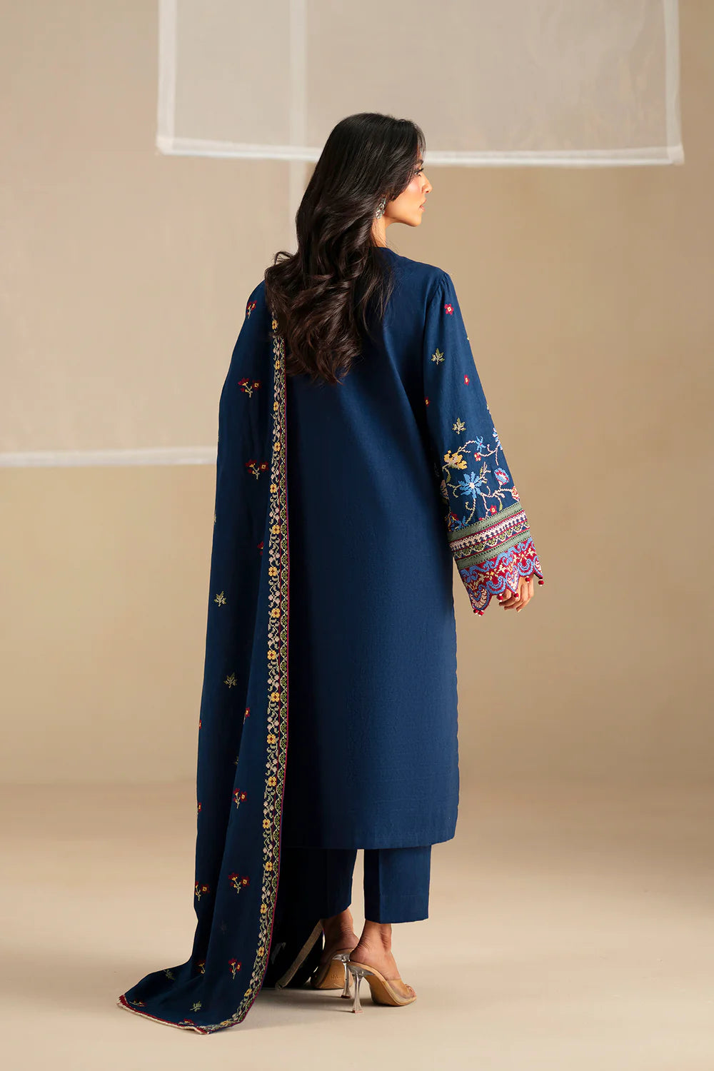 INDIGO BLUE | E0781/203/622 | Unstitched Winter '25 | Ethnc