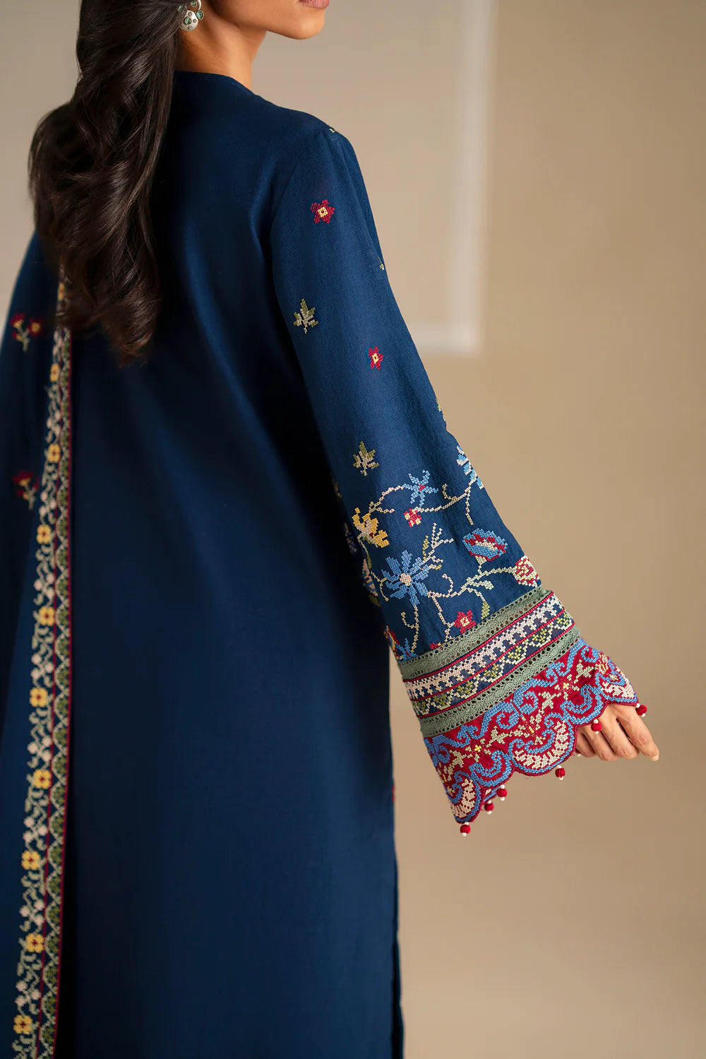 INDIGO BLUE | E0781/203/622 | Unstitched Winter '25 | Ethnc