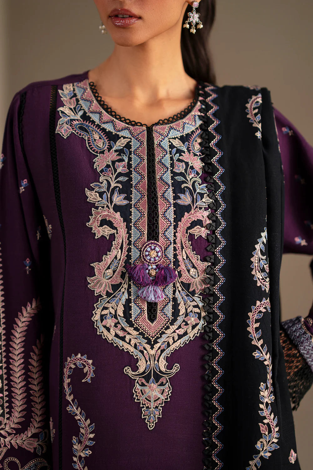 PLUM | E0783/203/517 | Unstitched Winter '25 | Ethnc