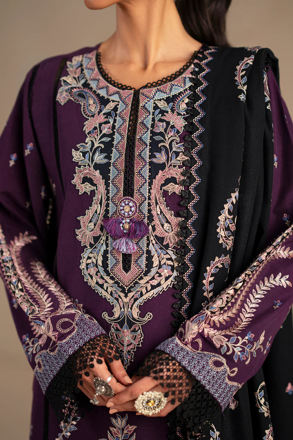 PLUM | E0783/203/517 | Unstitched Winter '25 | Ethnc