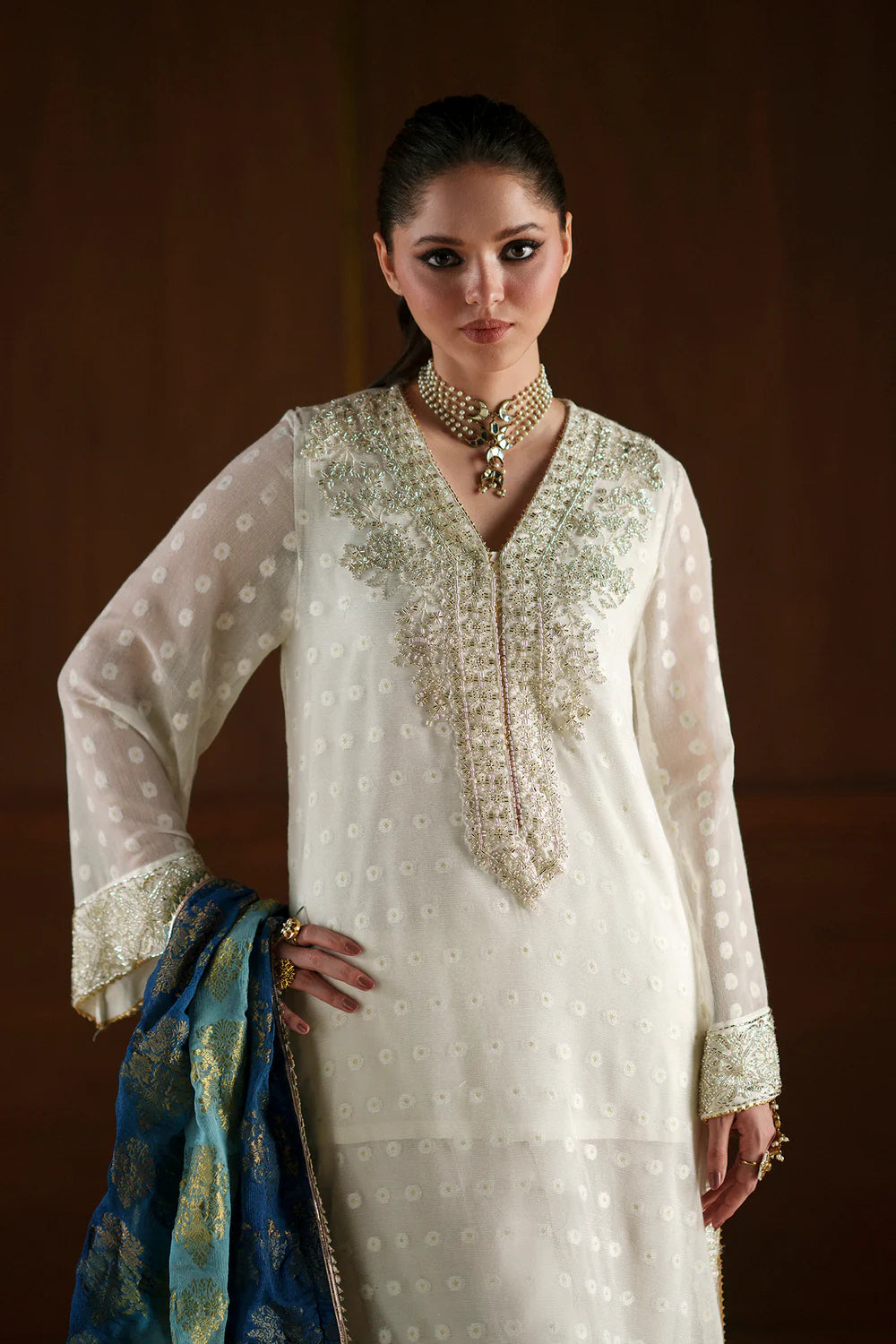 WHITE | E0785/104/001 | Women Boutique Summer '26- Drop 4 | Ethnc