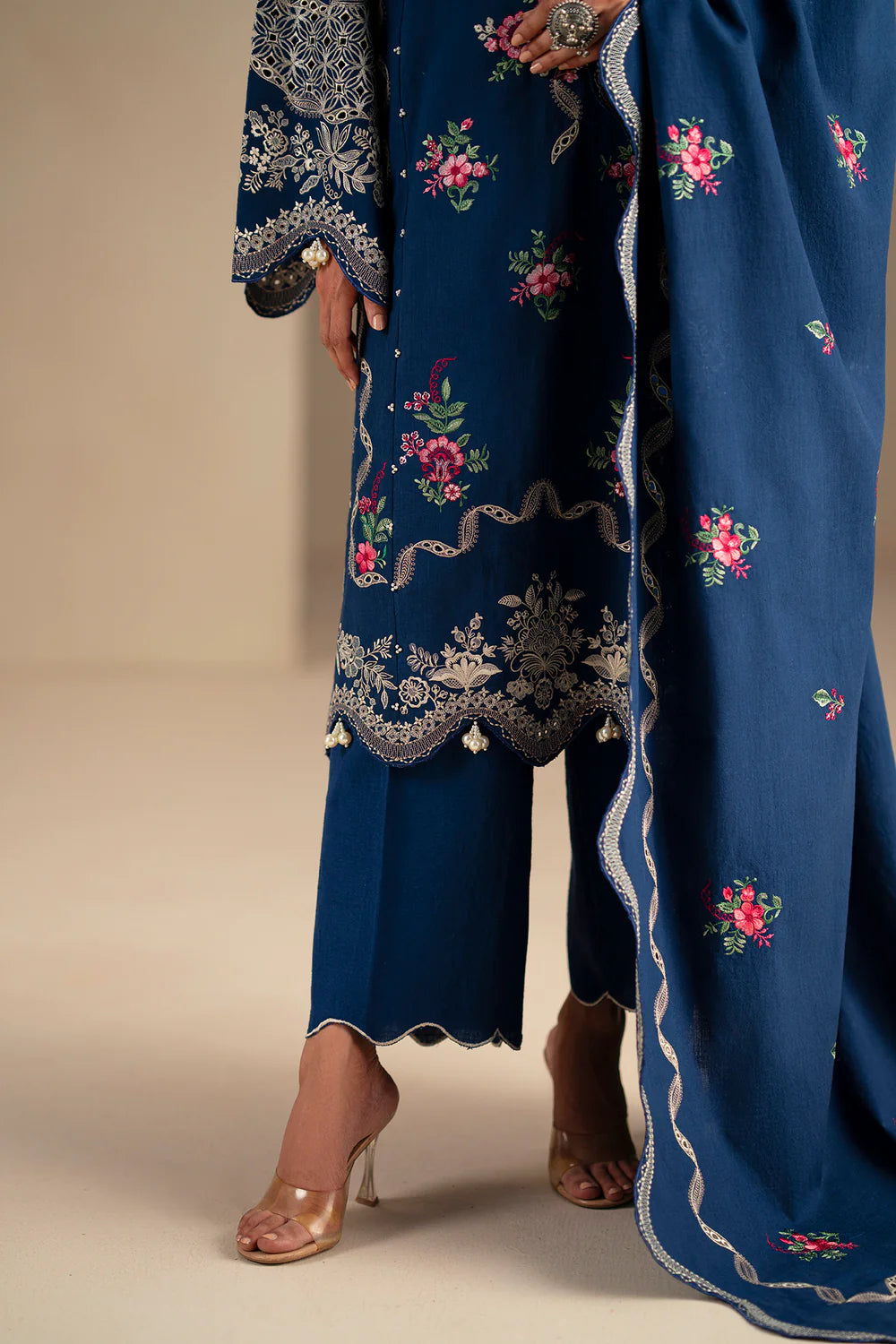 INDIGO BLUE | E0785/203/622 | Unstitched Winter '25 | Ethnc