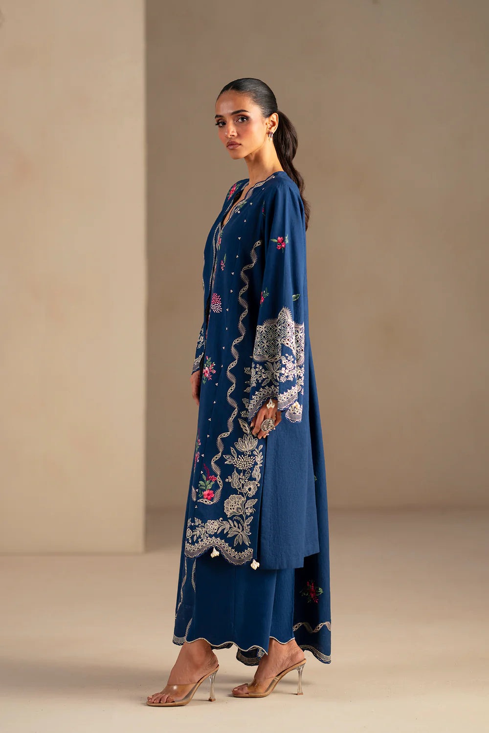 INDIGO BLUE | E0785/203/622 | Unstitched Winter '25 | Ethnc