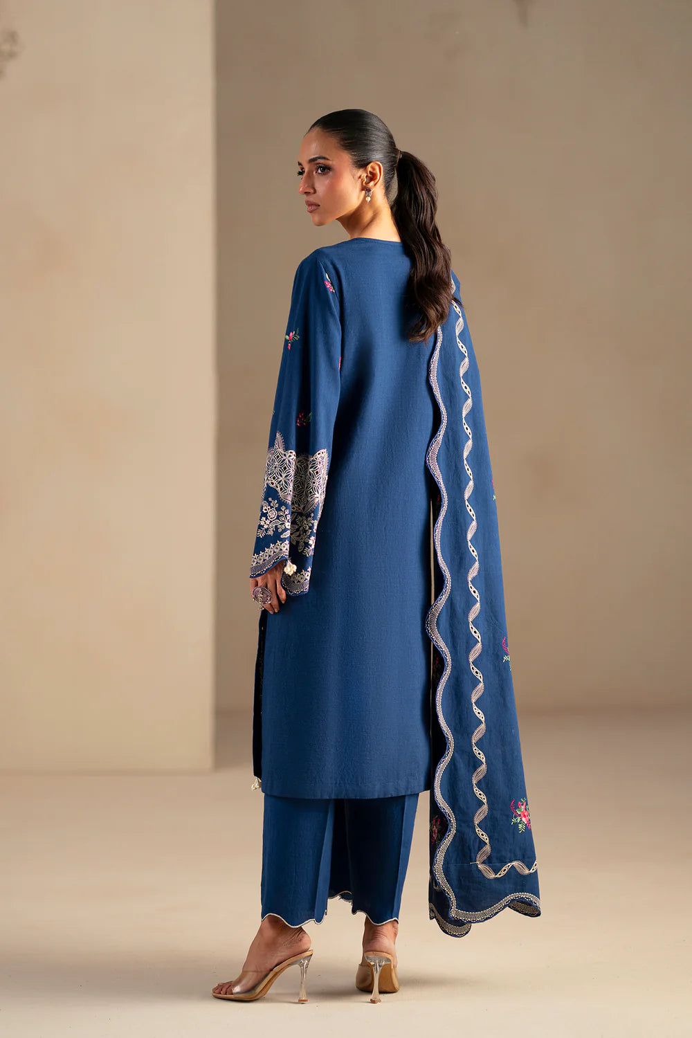 INDIGO BLUE | E0785/203/622 | Unstitched Winter '25 | Ethnc