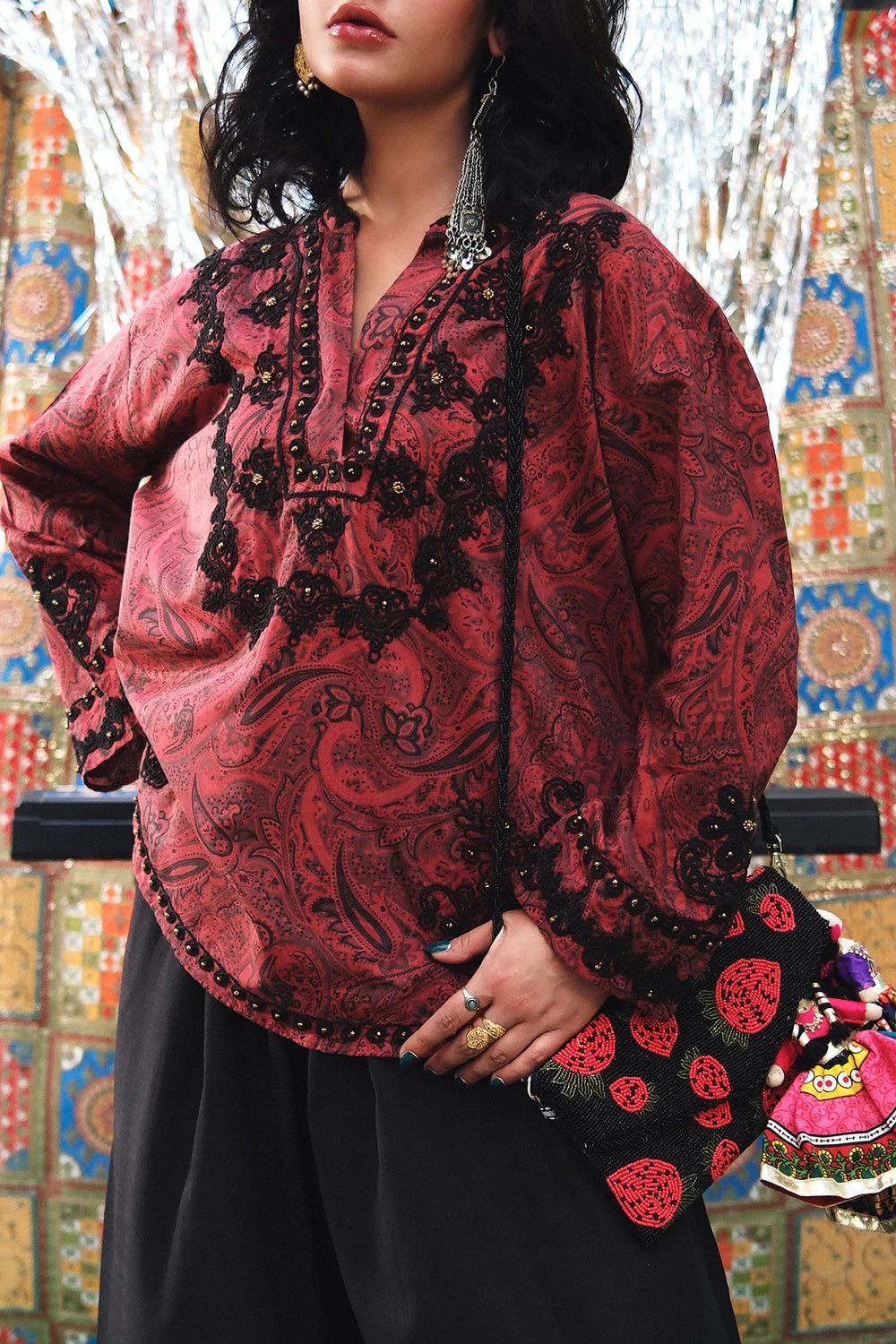 CHERRY RED | E0786/119/306 | BOHO NEW LOOKBOOK | Ethnc