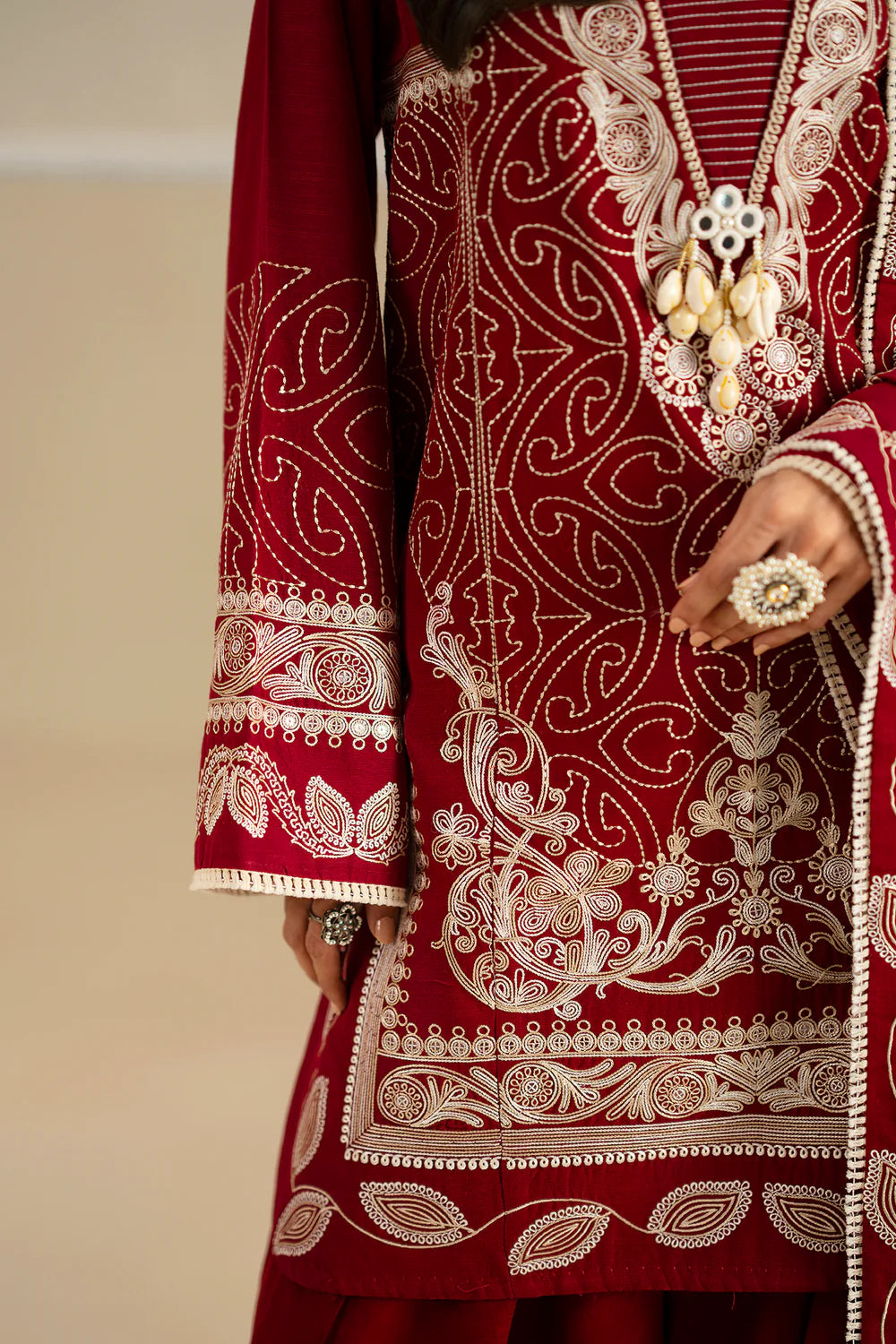 GRAPE WINE | E0786/203/304 | Unstitched Winter '25 | Ethnc