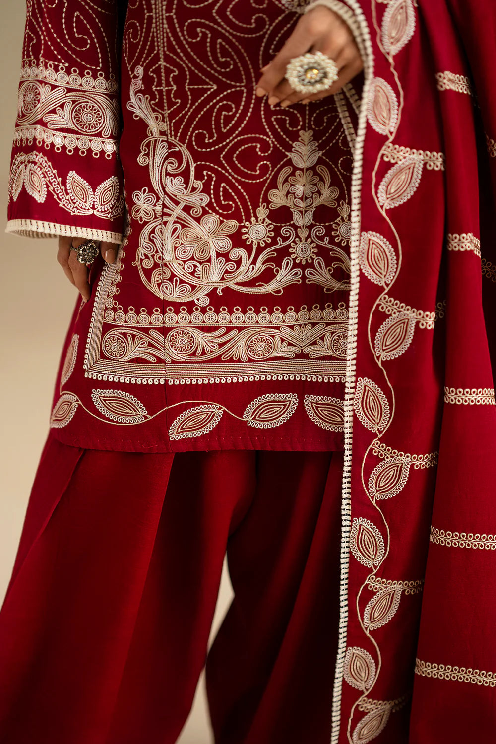 GRAPE WINE | E0786/203/304 | Unstitched Winter '25 | Ethnc