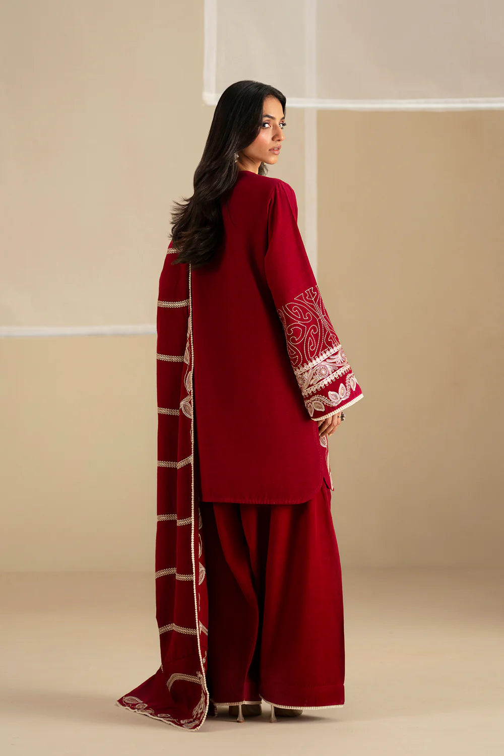 GRAPE WINE | E0786/203/304 | Unstitched Winter '25 | Ethnc