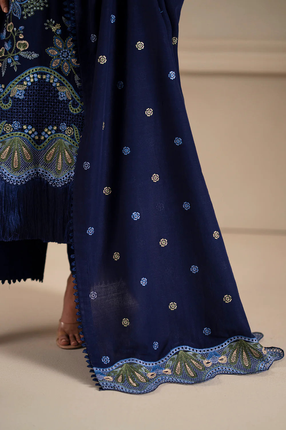 DEEP BLUE | E0789/203/620 | Unstitched Winter '25 | Ethnc