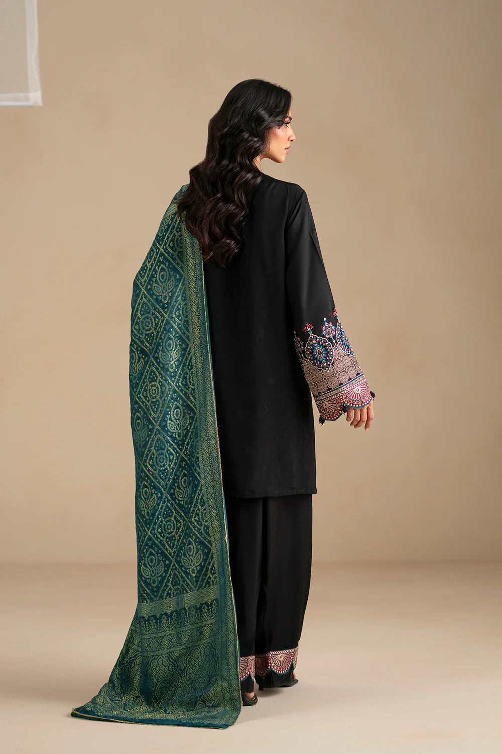 JET BLACK | E0792/203/902 | Unstitched Winter '25 | Ethnc