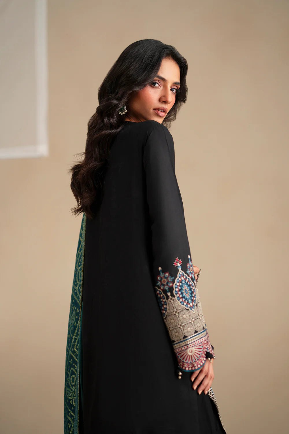 JET BLACK | E0792/203/902 | Unstitched Winter '25 | Ethnc