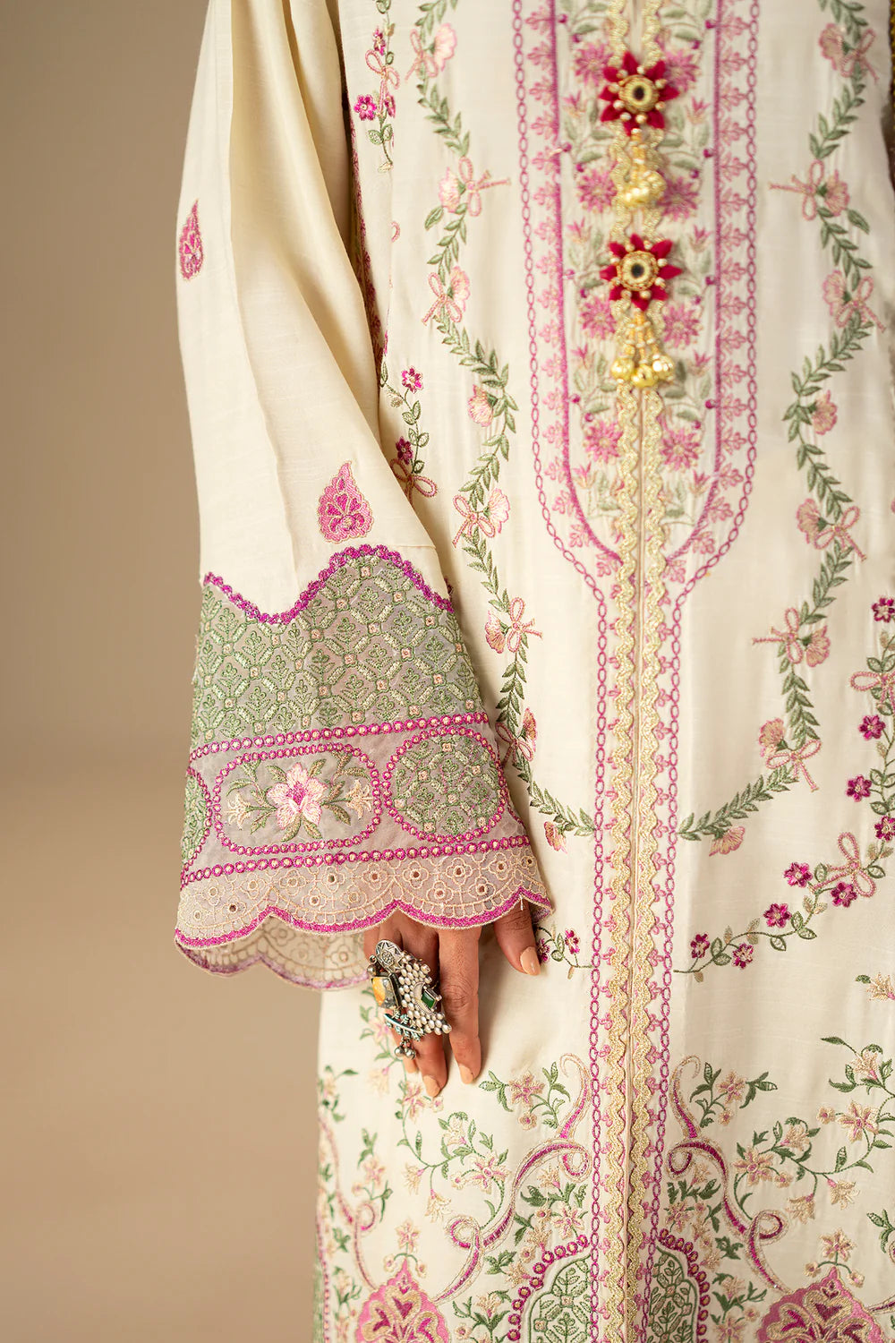 OFF WHITE | E0794/203/002 | Unstitched Winter '25 | Ethnc