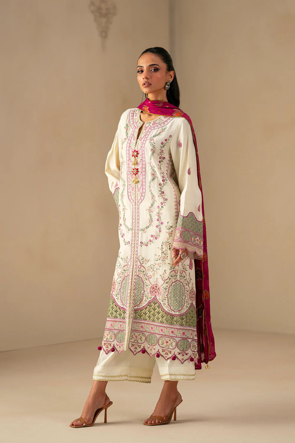 OFF WHITE | E0794/203/002 | Unstitched Winter '25 | Ethnc