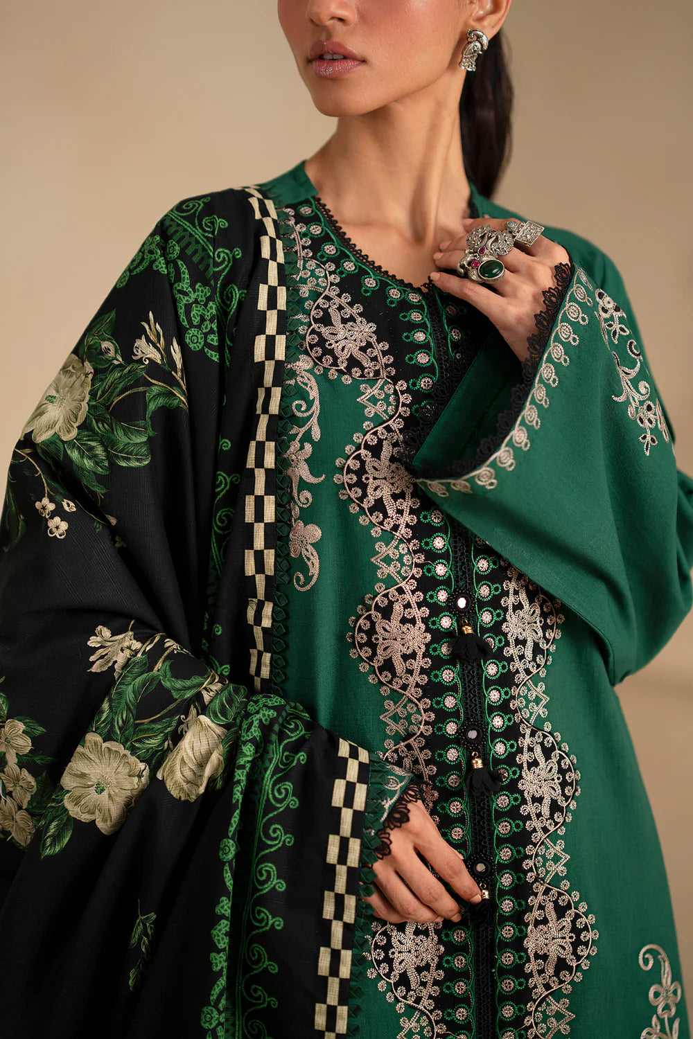 EMERALD | E0796/203/706 | Unstitched Winter '25 | Ethnc