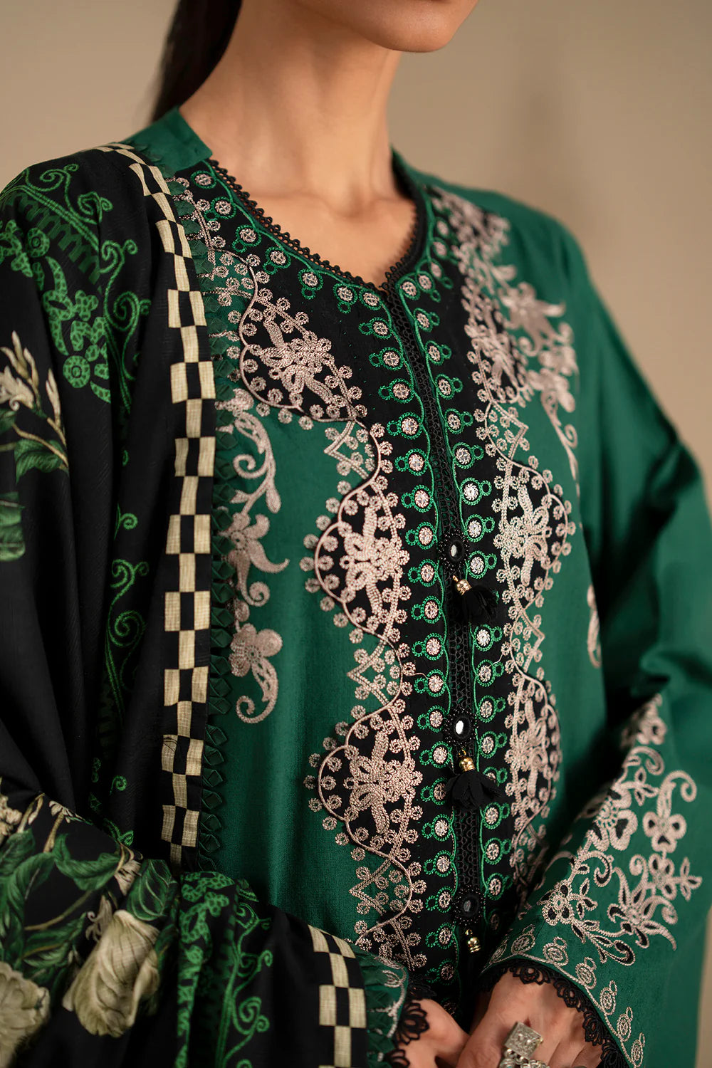 EMERALD | E0796/203/706 | Unstitched Winter '25 | Ethnc