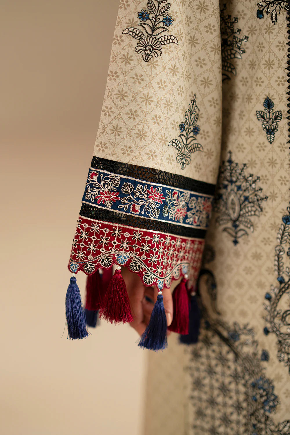 YELLOW BEIGE | E0797/203/112 | Unstitched Winter '25 | Ethnc