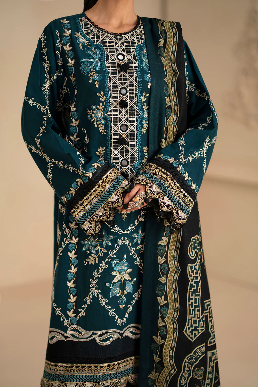 TEAL | E0799/203/711 | Unstitched Winter '25 | Ethnc