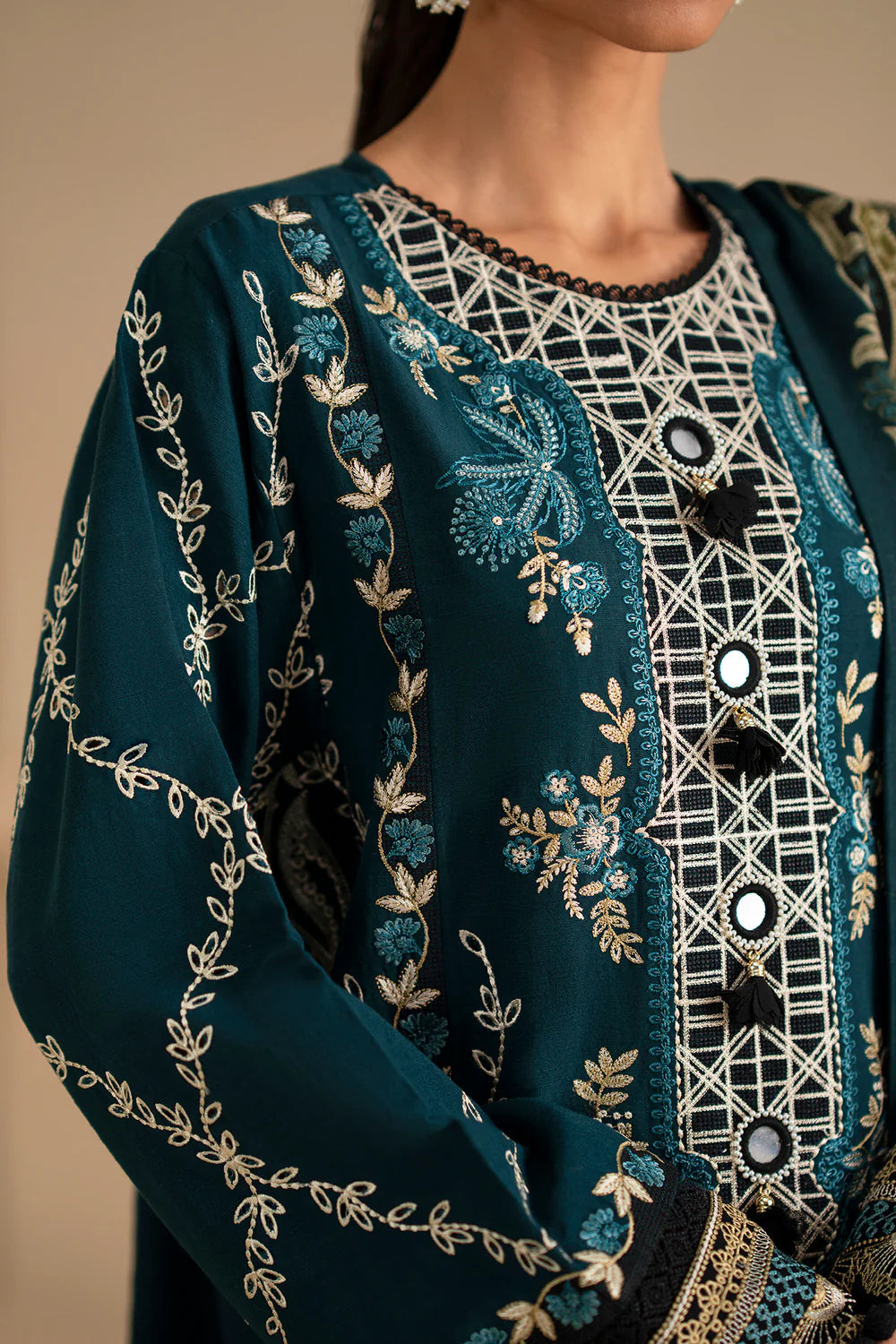 TEAL | E0799/203/711 | Unstitched Winter '25 | Ethnc