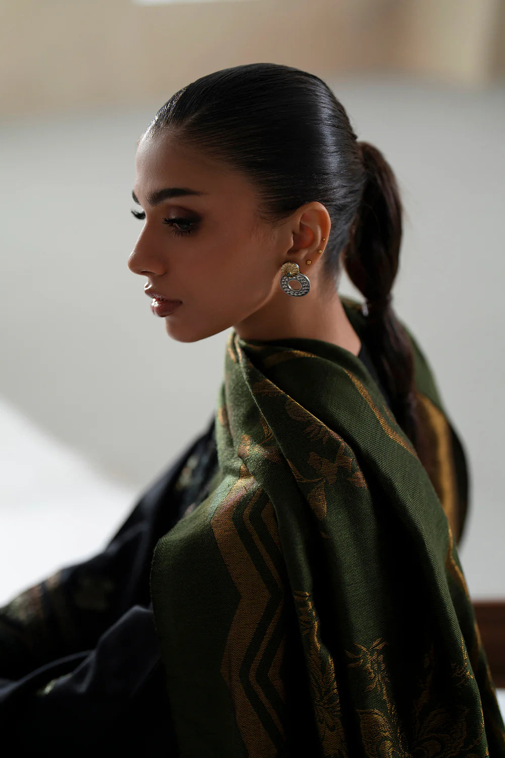 JET BLACK | E0801/203/902 | Unstitched Rozana A/W '25 Drop 2 | Ethnc