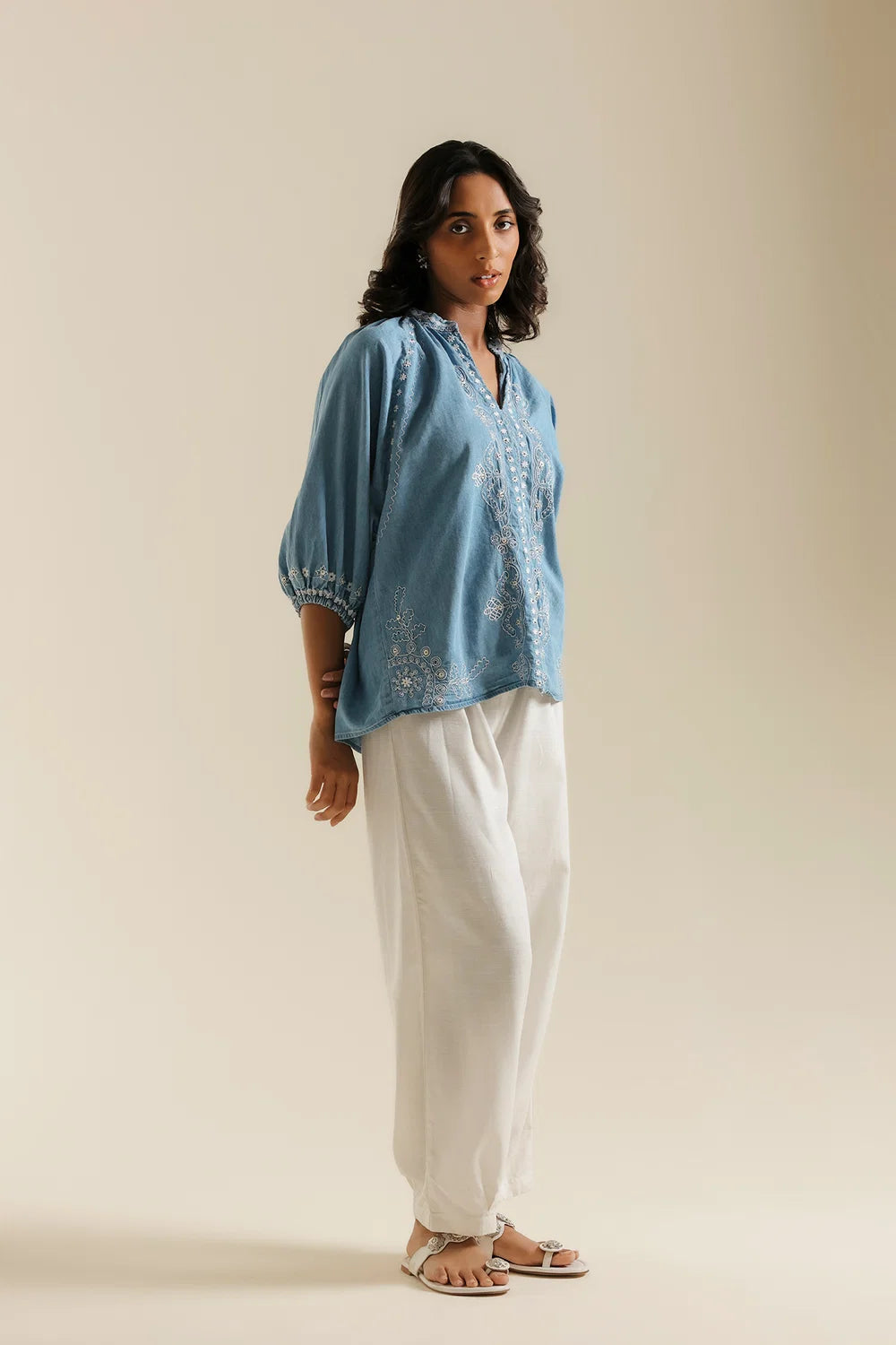 DENIM BLUE | E0803/119/625 | BOHO NEW LOOKBOOK | Ethnc