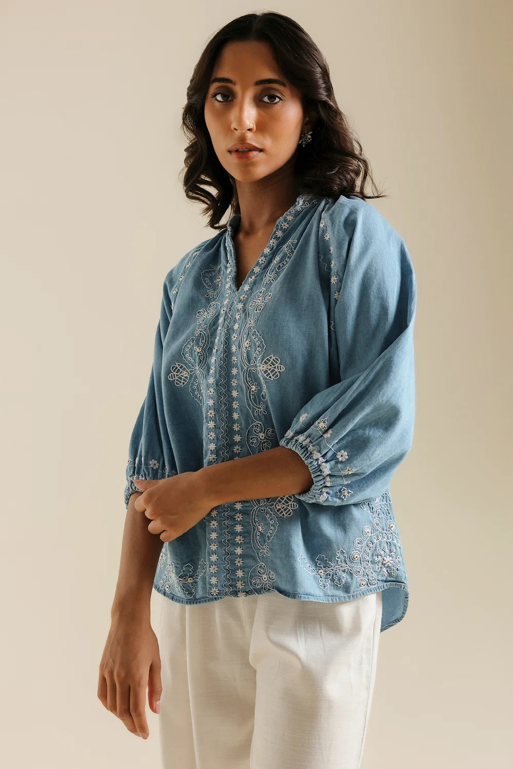 DENIM BLUE | E0803/119/625 | BOHO NEW LOOKBOOK | Ethnc