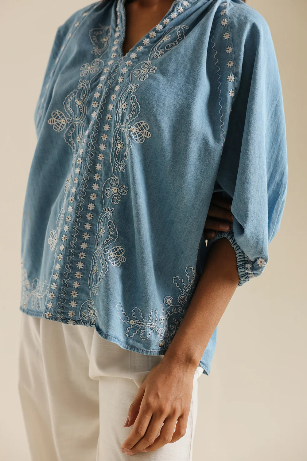 DENIM BLUE | E0803/119/625 | BOHO NEW LOOKBOOK | Ethnc