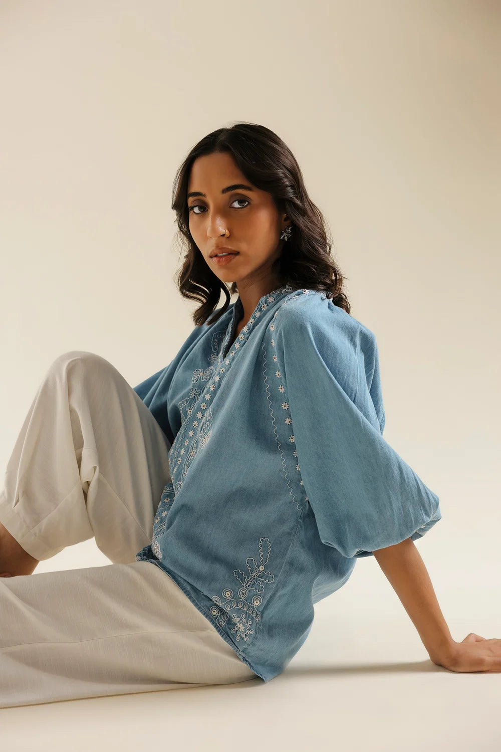 DENIM BLUE | E0803/119/625 | BOHO NEW LOOKBOOK | Ethnc