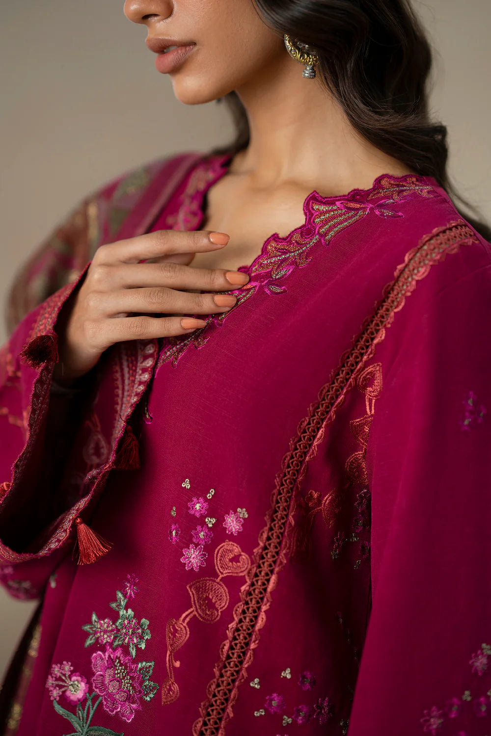 MULBERRY | E0803/203/402 | Unstitched Rozana A/W '25 Drop 2 | Ethnc