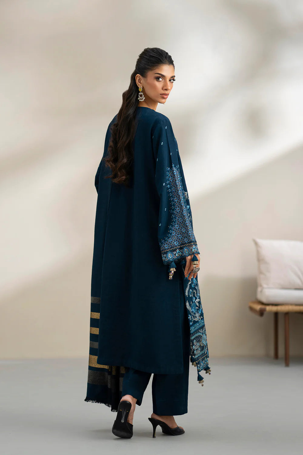 PEACOCK | E0806/203/602 | Unstitched Rozana A/W '25 Drop 2 | Ethnc