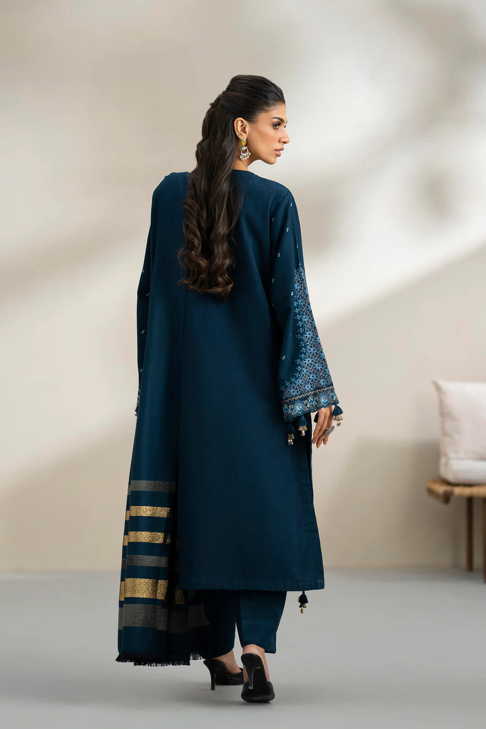 PEACOCK | E0806/203/602 | Unstitched Rozana A/W '25 Drop 2 | Ethnc