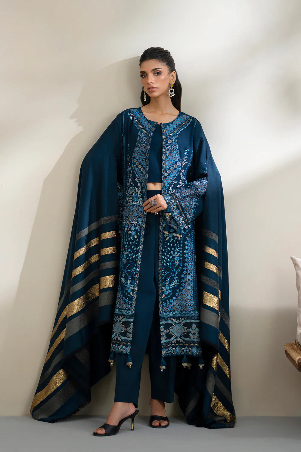 PEACOCK | E0806/203/602 | Unstitched Rozana A/W '25 Drop 2 | Ethnc