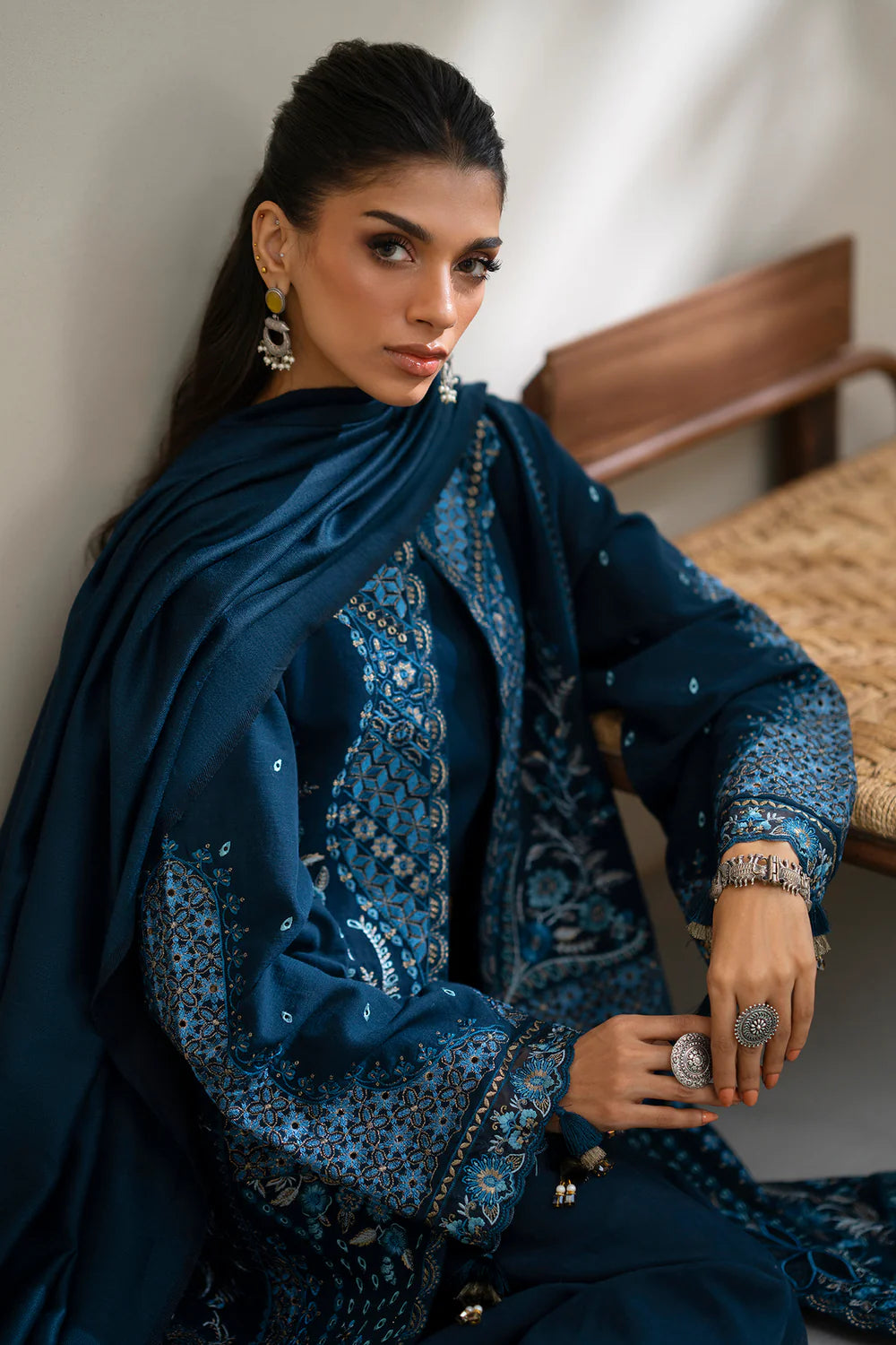 PEACOCK | E0806/203/602 | Unstitched Rozana A/W '25 Drop 2 | Ethnc