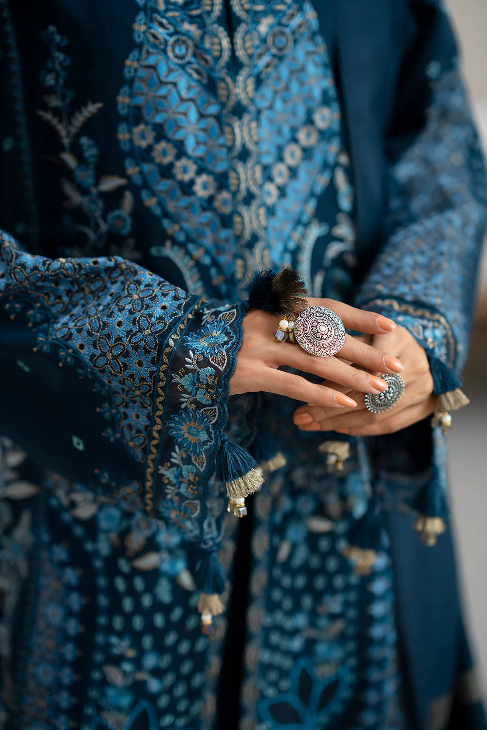 PEACOCK | E0806/203/602 | Unstitched Rozana A/W '25 Drop 2 | Ethnc