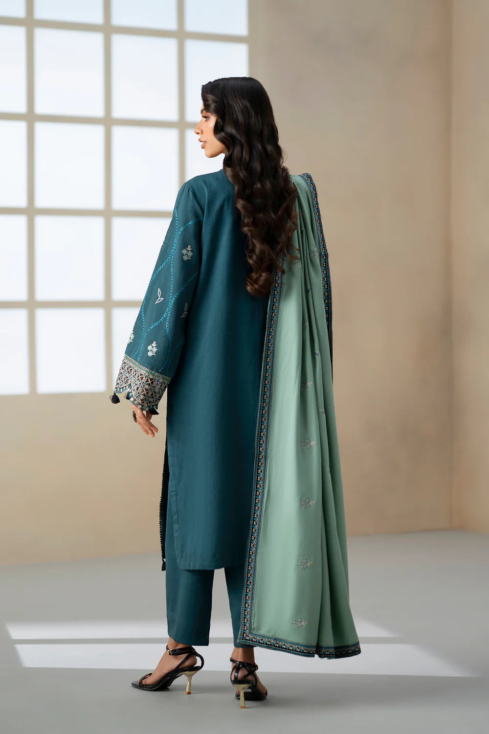 PEACOCK | E0813/203/602 | Unstitched Rozana A/W '25 Drop 2 | Ethnc