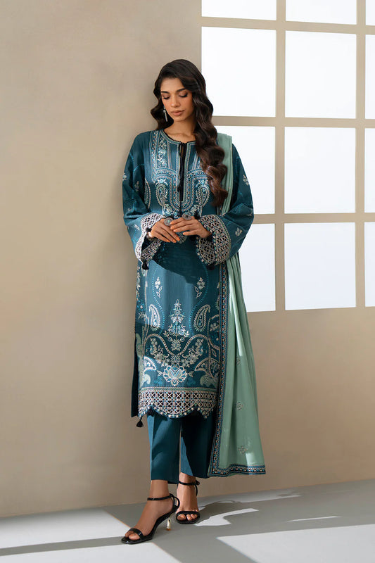 PEACOCK | E0813/203/602 | Unstitched Rozana A/W '25 Drop 2 | Ethnc