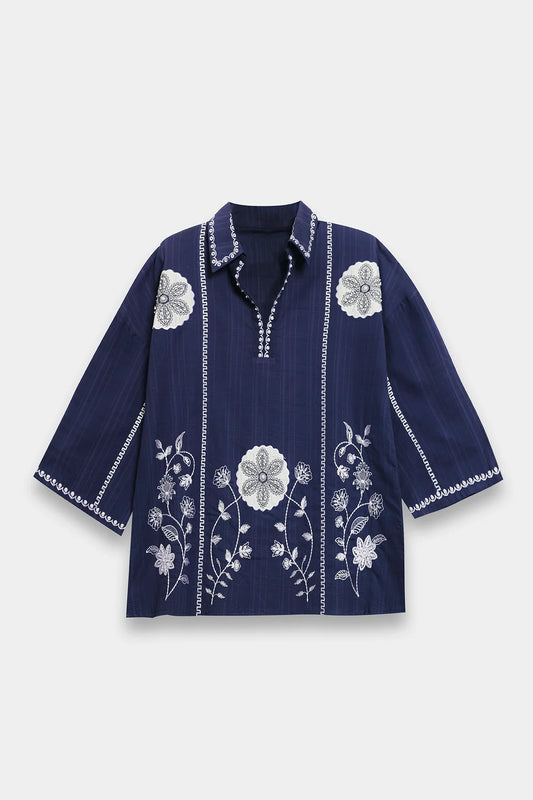 NAVY BLUE | E0835/119/619 | BOHO NEW LOOKBOOK | Ethnc
