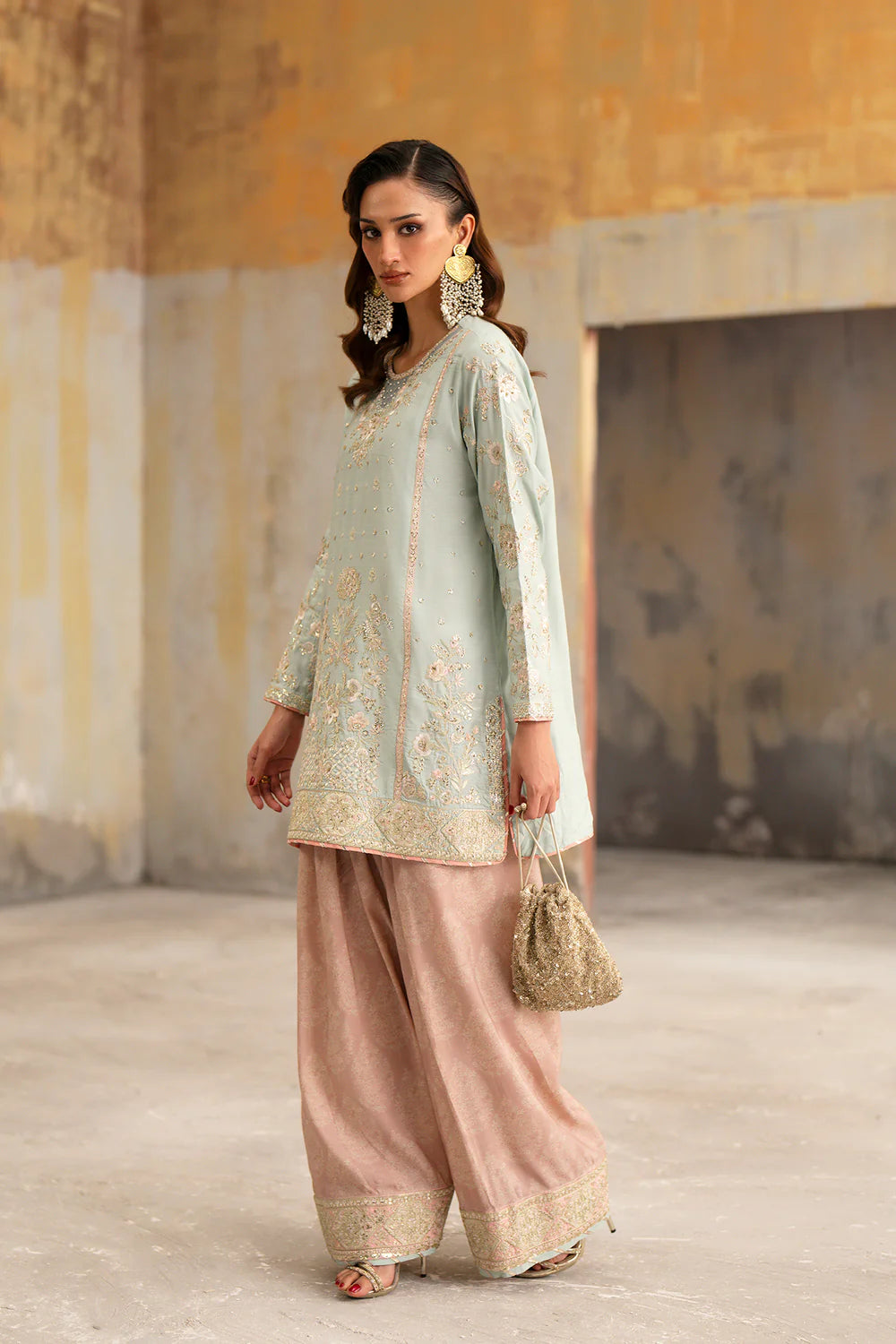 PASTEL GREEN | E1058/104/721 | Boutique collection SS' 26 Drop 2 | Ethnc