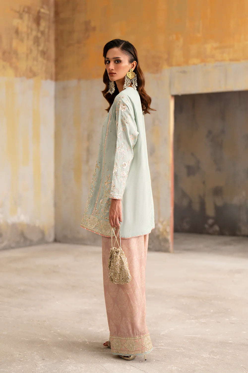 PASTEL GREEN | E1058/104/721 | Boutique collection SS' 26 Drop 2 | Ethnc