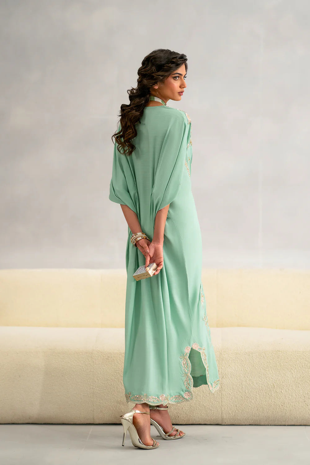 DULL GREEN | E1087/104/718 | Women Boutique Summer '26- Drop 3 | Ethnc