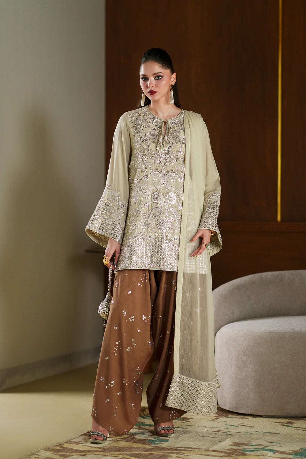 PALE YELLOW | E1089/104/227 | Women Boutique Summer '26- Drop 4 | Ethnc