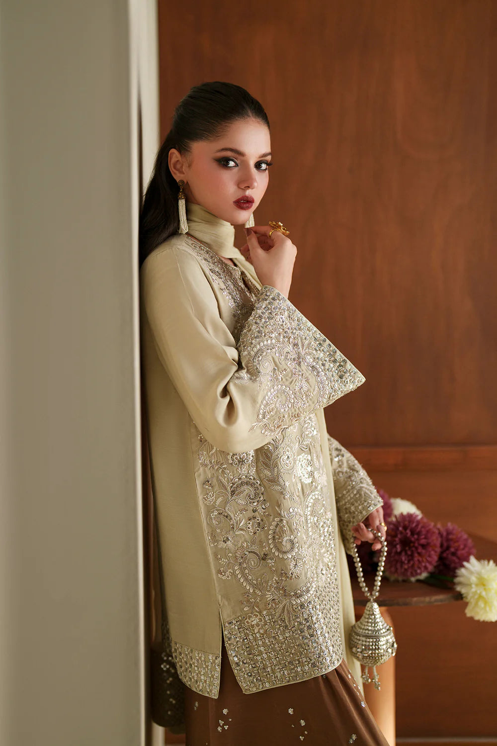 PALE YELLOW | E1089/104/227 | Women Boutique Summer '26- Drop 4 | Ethnc