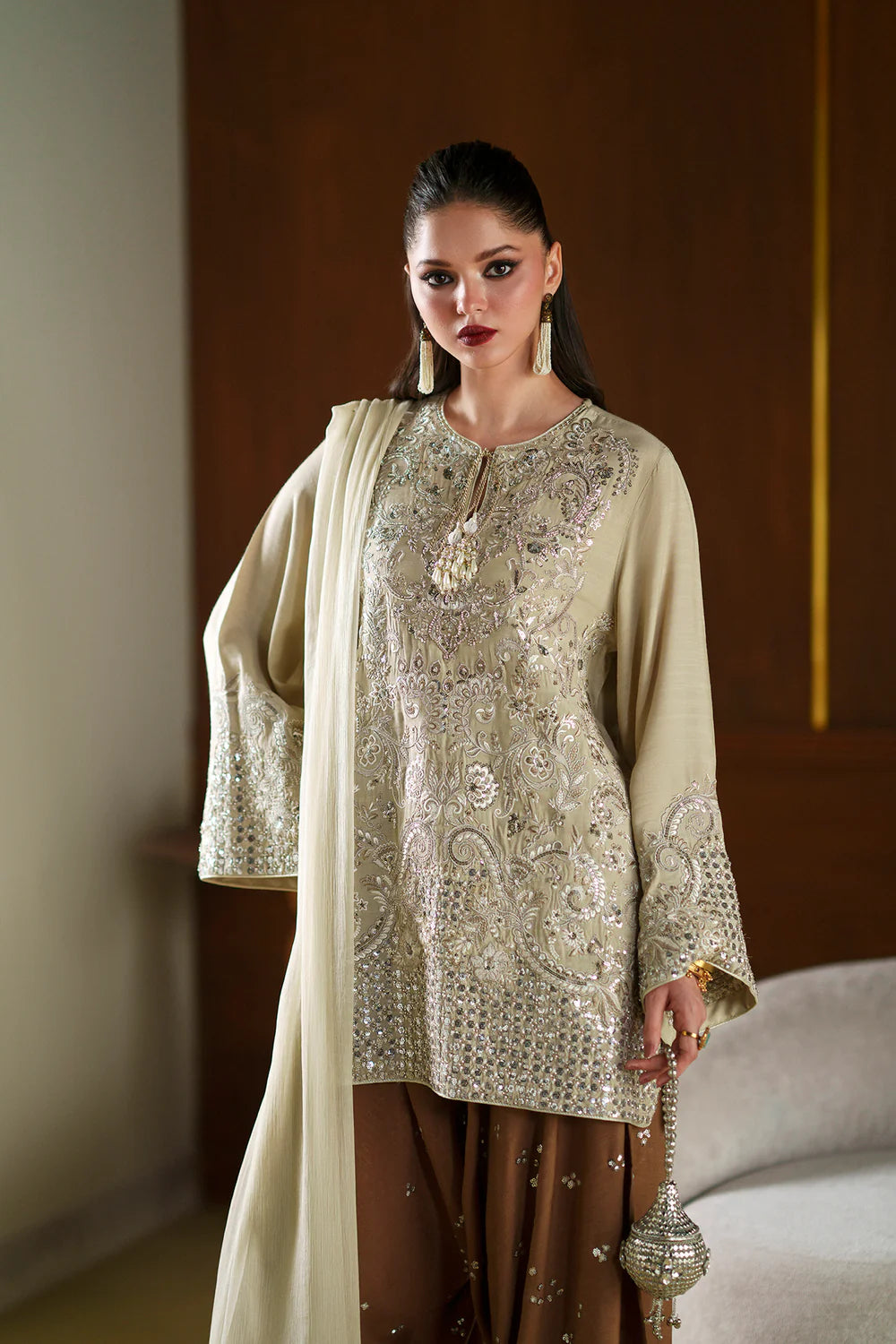 PALE YELLOW | E1089/104/227 | Women Boutique Summer '26- Drop 4 | Ethnc