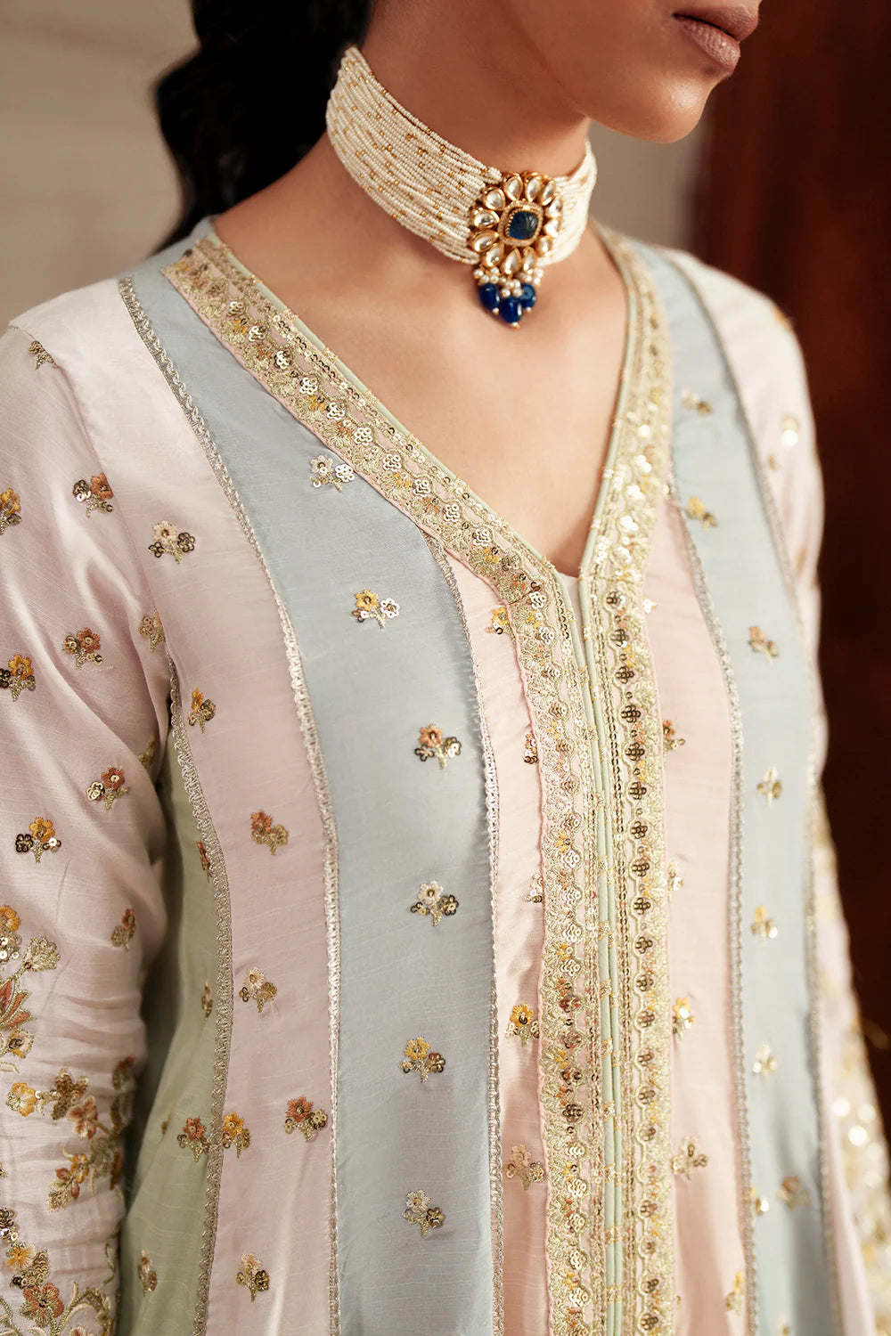 PALE CORAL | E1118/104/329 | women Boutique- Eid Collection | Ethnc